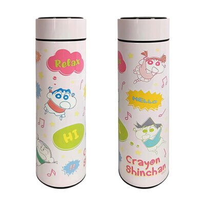 蠟筆小新 C111035 Ø6.5x22.5CM LED溫度顯示保溫瓶 (500ML)