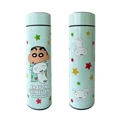 蠟筆小新 C111037 Ø6.5x22.5CM LED溫度顯示保溫瓶 (500ML)