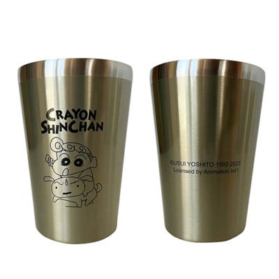 蠟筆小新 C112047 Ø8.5x12.4CM 不鏽鋼杯 (1套2裝)
