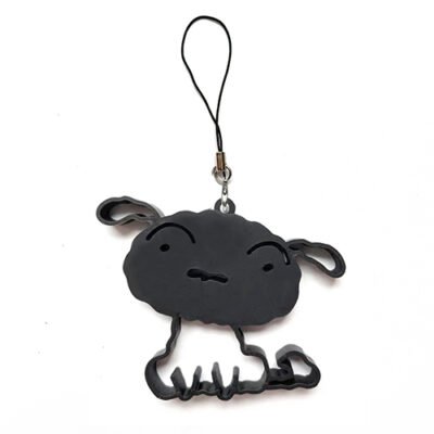 蠟筆小新 C113009 6.6*8CM 硅膠簍空掛飾